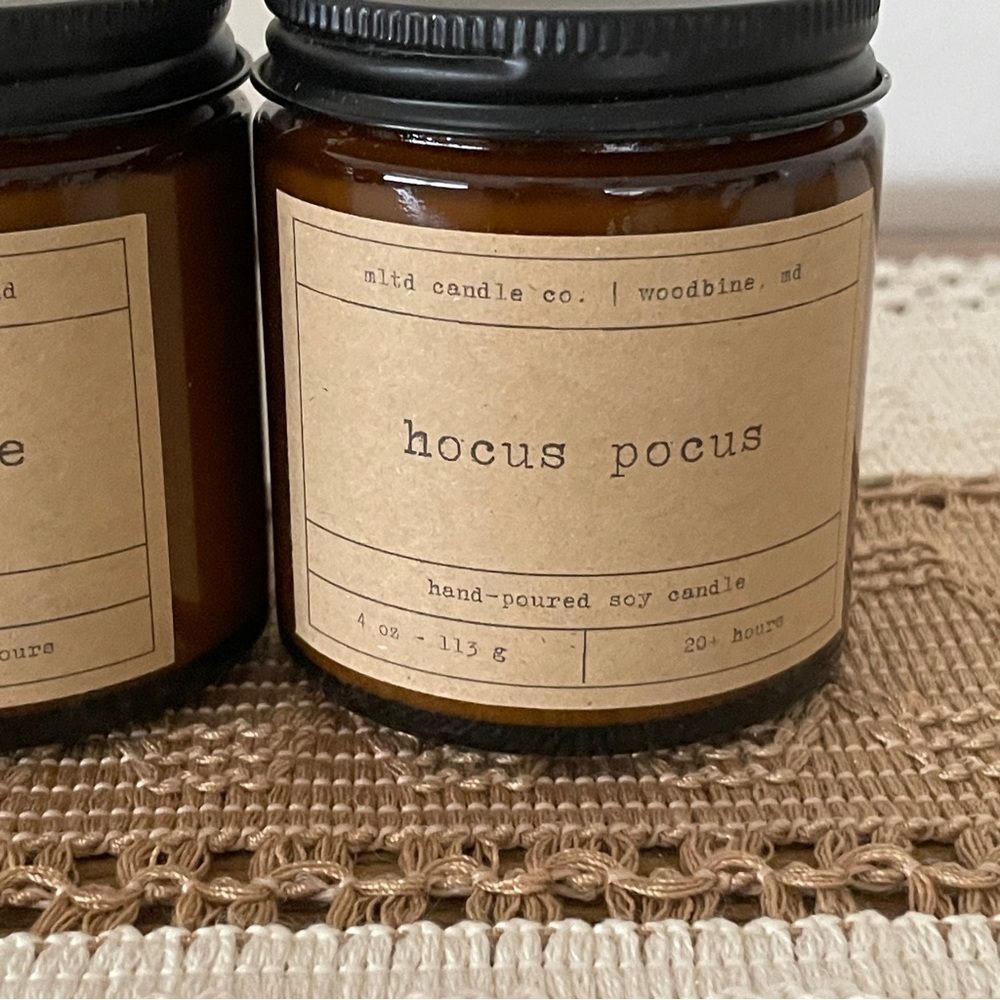 Mltd Candle Company.Mini Candle Set Autumn Apple Cider Pumpkin Spice Hocus Pocus - Picture 7 of 9